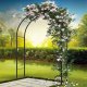 Vilde Pergola ogrodowa, metalowa, 145x235cm, czarna 2