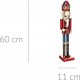 Atmosphera Figurka dziadek do orzechów, drewno, 60 cm 3