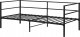 Beliani Łóżko metalowe 90 x 200 cm czarne BATTUT 5