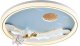 Lampa sufitowa Zumaline Zuma Line Focus MX4020-1-DWD plafon lampa sufitowa designerski koło 1x42W LED 3000K/5700K biały/multikolor 1