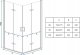 Alkotest REA-K6367 / REA / MOLIER / DRZWI PRYSZNICOWE SKŁADANE CHROM 80X190 UNIWER. TRANSPARENT / 4