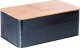 Chlebak Vilde Chlebak na Pieczywo Chleb z Deską Czarny Metalowy VILDE 33,5x18,5x12,5 cm 4