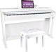 V-Tone V-TONE ŁAWA 1 WH ława do pianina fortepianu BIAŁA 5