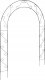 Kadax KADAX Pergola Ogrodowa metalowa Łuk Na Kwiaty Róże Do Róż Pnącz 240cm Podpora 12