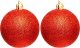Christmas decoration BOMBKA DEKORACYJNA PLASTIKOWA 6CM SET 12SZT CZERWONY 2
