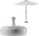 Kadax KADAX Podstawa Parasola Stojak Pod Parasol Ogrodowy Okrągły 39cm Obciążnik Biała 8
