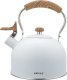 KingHoff Czajnik z gwizdkiem biały 2.5l (KH-1860) 10