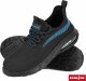 Reis BRWAVE S1 PL SR FO - Buty bezpieczne podnosek podeszwa olejoodporna poduszka powietrzna antyelektrostatyczne antypoślizgowe - czarno-niebieski 39 2