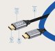 Kabel USB ZOY USB-C - USB-C 1m Czarno-srebrny (ZCCC1) 3