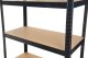 Funfit Regał metalowy magazynowy 180x90x40 cm czarny 2