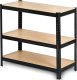 Funfit Regał metalowy magazynowy 180x90x40 cm czarny 10