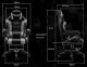 Fotel R-Sport Fotel Gamingowy K4 BIAŁO-CZARNY z podnóżkiem+masażer 4