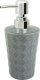 Dozownik do mydła AWD Interior Dozownik łazienkowy do mydła w płynie 280 ml szary chrom kamionka 1