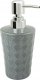 Dozownik do mydła AWD Interior Dozownik łazienkowy do mydła w płynie 280 ml szary chrom kamionka 4