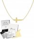 Radziszewska Jewellery Naszyjnik z Krzyżykiem srebro pozłacane 6