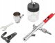 Rockforce Aerograf (dysza: 0,3mm, wymienne pojemniki 6ml i 22ml) 3