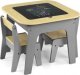 Milly Mally Milly Mally Zestaw mebli Olaf Blocks - Stolik i dwa krzesełka Dark Grey 2