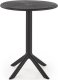 Halmar Stolik ogrodowy CALVO 60x60 czarny z tworzywa PVC HALMAR 1
