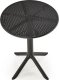 Halmar Stolik ogrodowy CALVO 60x60 czarny z tworzywa PVC HALMAR 2