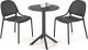 Halmar Stolik ogrodowy CALVO 60x60 czarny z tworzywa PVC HALMAR 3