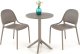 Halmar Stolik ogrodowy CALVO 60x60 khaki z tworzywa PVC HALMAR 3