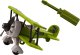 LeanToys Samolot Awionetka Transport Dinozaurów Klatka Rozkręcany Zielony 2