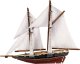Jokomisiada Puzzle 3D statek żaglowiec BLUENOSE 80 ele ZA2906 2