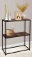 Home Styling Collection Loftowy regał z 2 półkami, metal i MDF, 71 x 31 x 85 cm 2