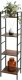 Home Styling Collection Metalowy regał do salonu z 4 półkami z MDF, 29,5 x 23,5 x 106,5 cm 1