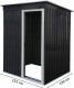 kontrast Domek narzędziowy metalowy 130x151x182 blaszak szopa 3