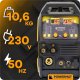 Powermat MIGOMAT SYNERGIA SPAWARKA INWERTOROWA 5W1 MIG MAG MMA PLAZMA TIG FLUX 250A 14