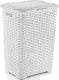 Katex Kosz na biel.RATTAN 60l-biały 435x337x602 mm 1