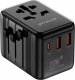Verk Przejściówka Wtyczka Gniazdo Adapter Podróżny USA UK EU 2x USB 1x USB-C 20W 4