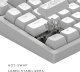 Klawiatura Dark Project ALU81A Terra Nostra G3Ms Moonstone (DPKB_NOSTRA_81_ANSI_WHITE) 5