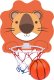 Eddy Toys TABLICA DO KOSZYKÓWKI 40x30CM Z PIŁKĄ LION 1