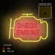 Dekoracja świąteczna ATL Neon PLEXI LED CHECK ENGINE yellow red NNE21 Neolia 6