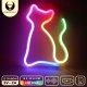 Neon dekoracyjny LED RGB KOT + pilot FLRN03 Forever Light 8