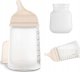Nuby 304755-BUTELKA 180ML/SMOCZEK SILIKON WOLNY PRZEPŁYW/UZUPEŁNIENIE KARMIENIA PIERSIĄ/ZERO ZERO 12