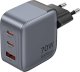 Ładowarka Vention GaN USB-C+C+A 70W (FEXH0-EU) czarna 1