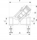 Ferro Filtr skośny siatkowy z magnesem,nakrętno-nakrętny, DN15, G1/2 3