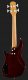 FLIGHT Flight Mini Bass Gitara Elektryczna Minibas Solid Body Transparent Blue 8