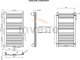 Invena Towel dryer INVENA, 1000 x 540 mm, steel, black 3
