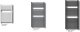 Invena Towel dryer INVENA, 1000 x 540 mm, steel, black 5