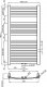 Invena Towel dryer INVENA, 1000 x 540 mm, steel, black 9