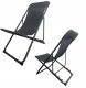 Genway PLATINET CAMPING SUNBED 52X77X90 cm BLACK 46138 1