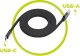 Kabel USB Mobile Origin USB-A - USB-C 1 m Czarny (MCF-USBA-1M-BLK) 8