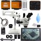 Mikroskop Techrebal Mikroskop Stereoskopowy 10HW Kamera z Pomiarem 4K ULTRA HD Wyświetlacz 10 cali 1