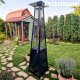 Parasol grzewczy Heckermann HS-PHM-H Czarny ogrzewacz tarasowy Piramida 5