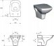 Deska bidetowa Cersanit S-CER 102 / MASMA / CARINA , HALL ,SENSO / DESKA DUROPLAST WO ŁW / 42