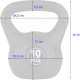 Kettlebell Funfit 4407 bitumiczny 10 kg 2